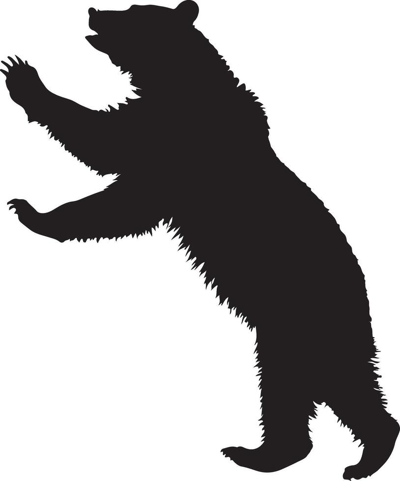 Bear Silhouettes Majestic Designs for Nature and Wildlife Projects vector