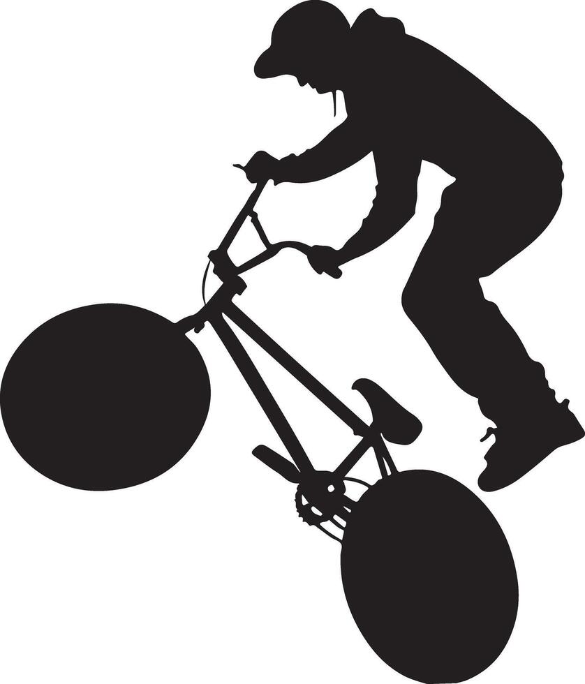 Cyclist Silhouette Designs for Cycling Enthusiasts vector