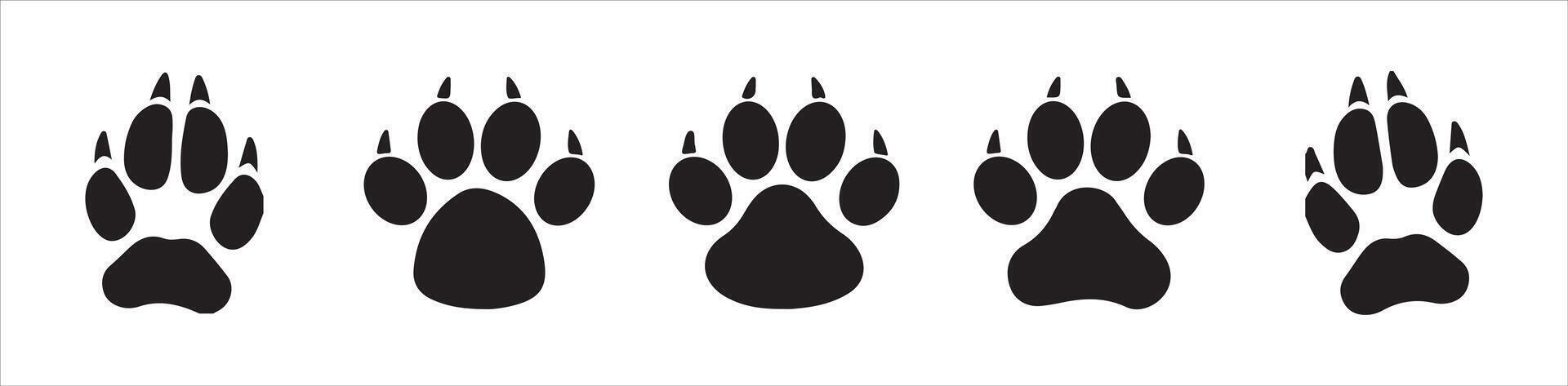 Paw icon illustration. vector