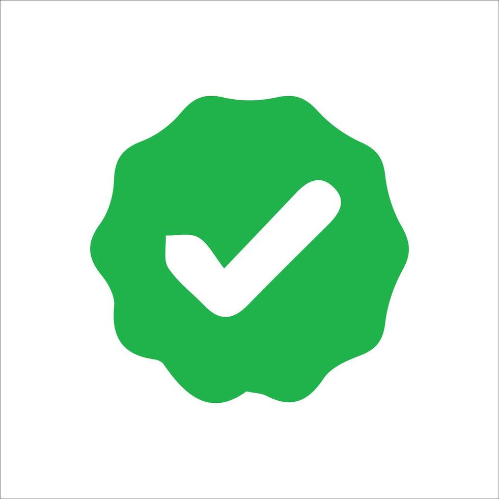 Approval check icon isolated, set quality sign, vector