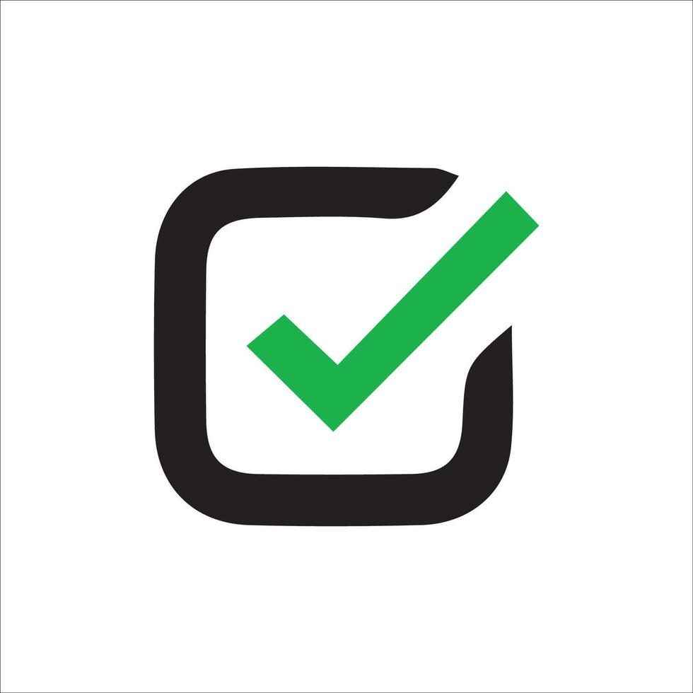 Green check mark icon. Check mark icon. Checkmark Illustration on green checkmark isolated on white background. vector