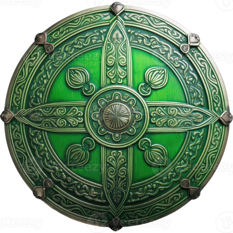 Celtic warrior shield St Patrick isolated St. Patrick theme png
