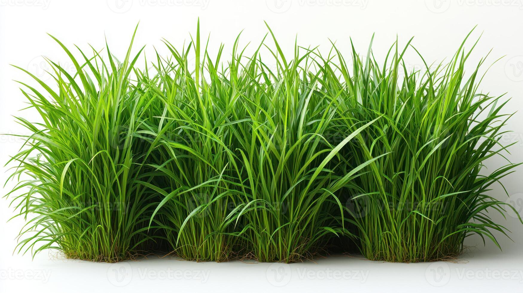 Lush grass thrives, soaking up sunshine in a vibrant display of greenery photo