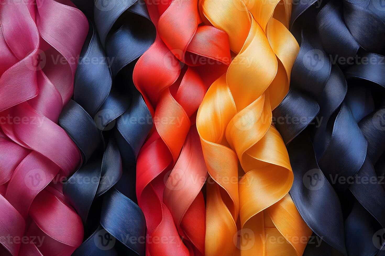 Colorful Silk Ribbon Abstract Background for Creative Design Projects photo