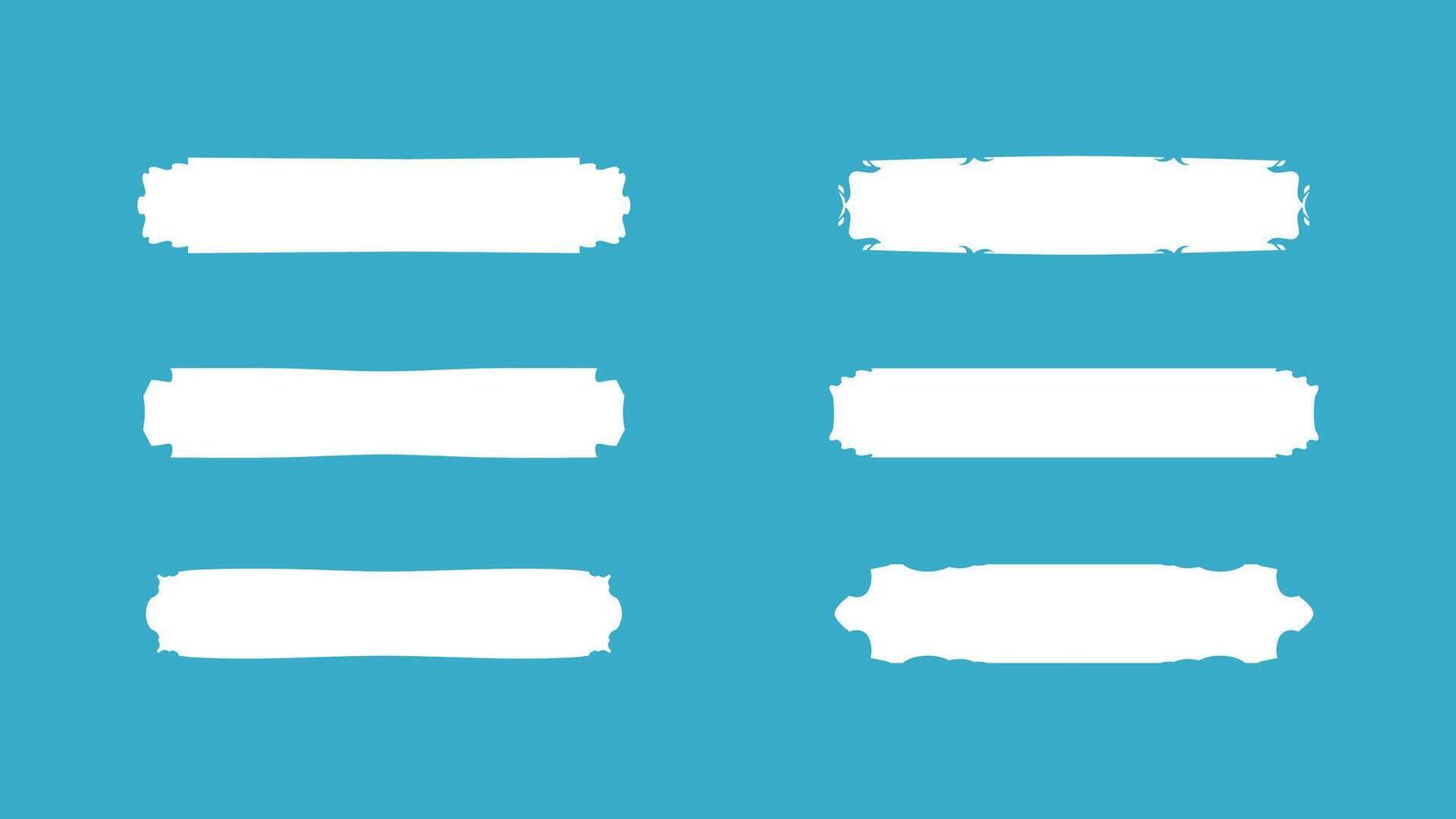 a collection of banners that are used to beautify logo or brand designs vector