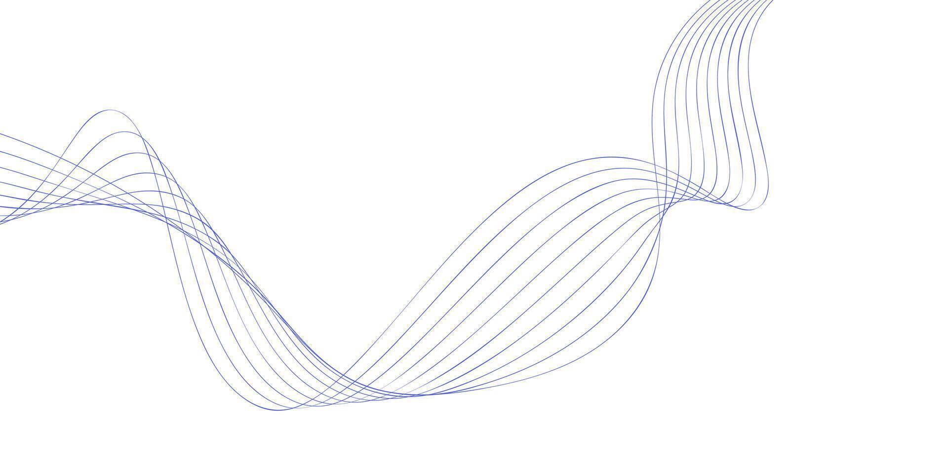 Wavy abstract lines background, banner 9 vector