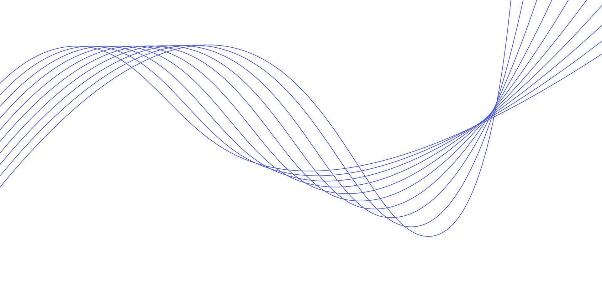 Wavy abstract lines background, banner 10 vector