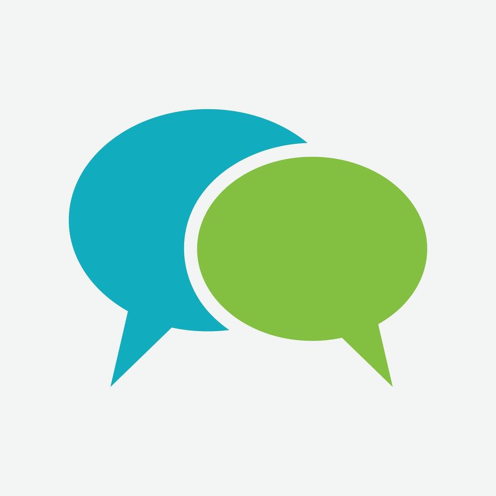 speech balloon chat icon logo template illustration design vector