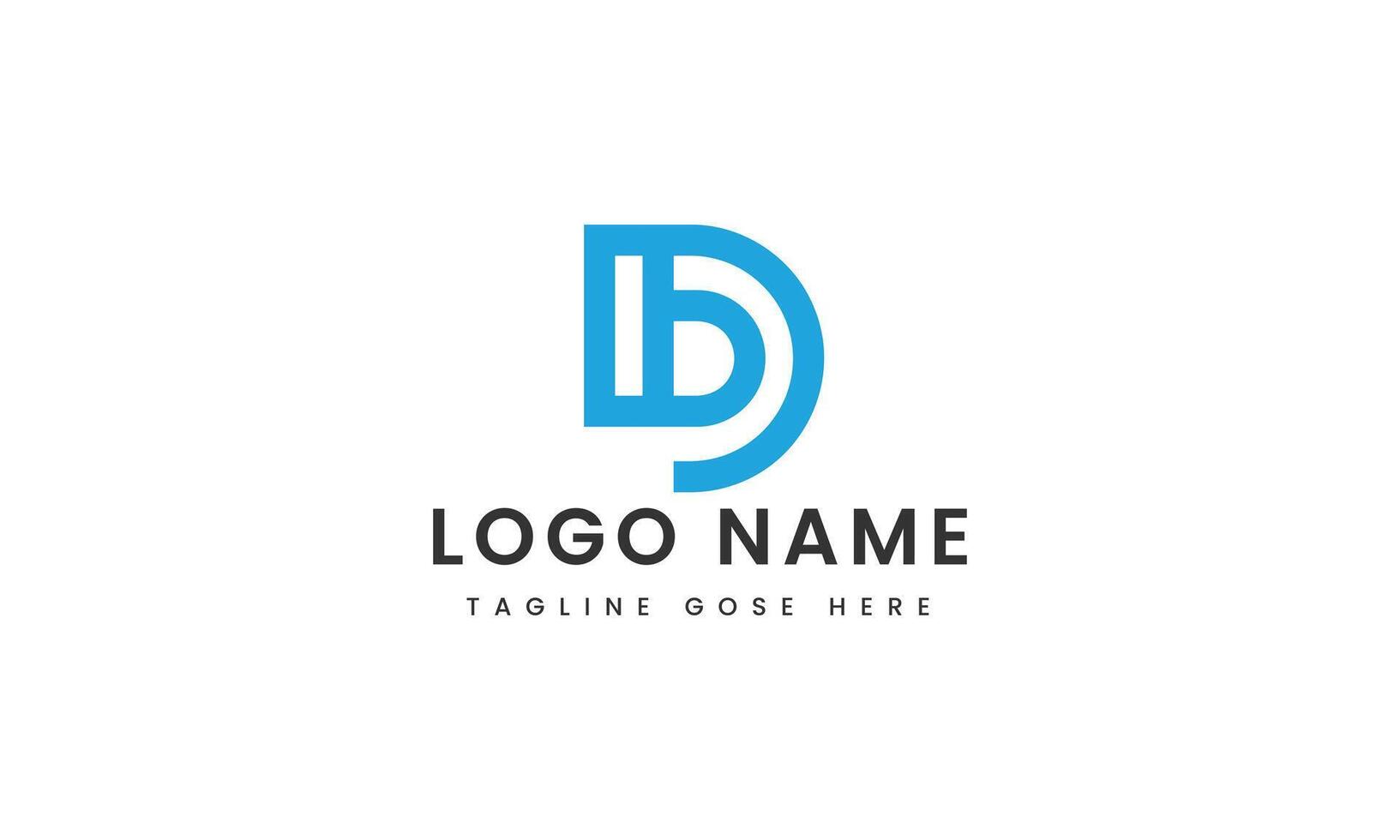 dp logo design template vector