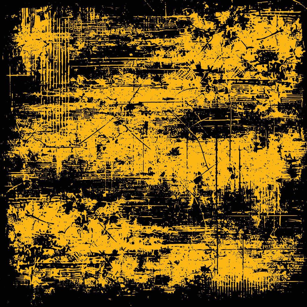 Yellow and Black Abstract Grunge Pattern vector