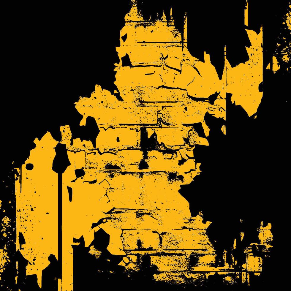 Yellow and Black Grunge Background Design vector