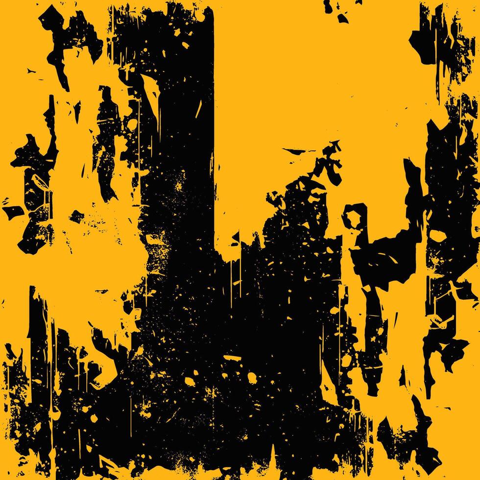 Bold Yellow and Black Grunge Aesthetic vector
