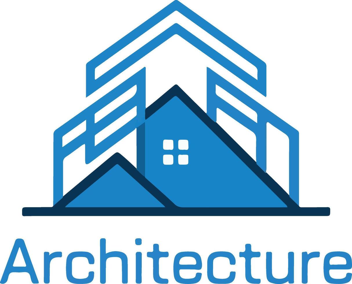 Creative Residential Building Icon vector