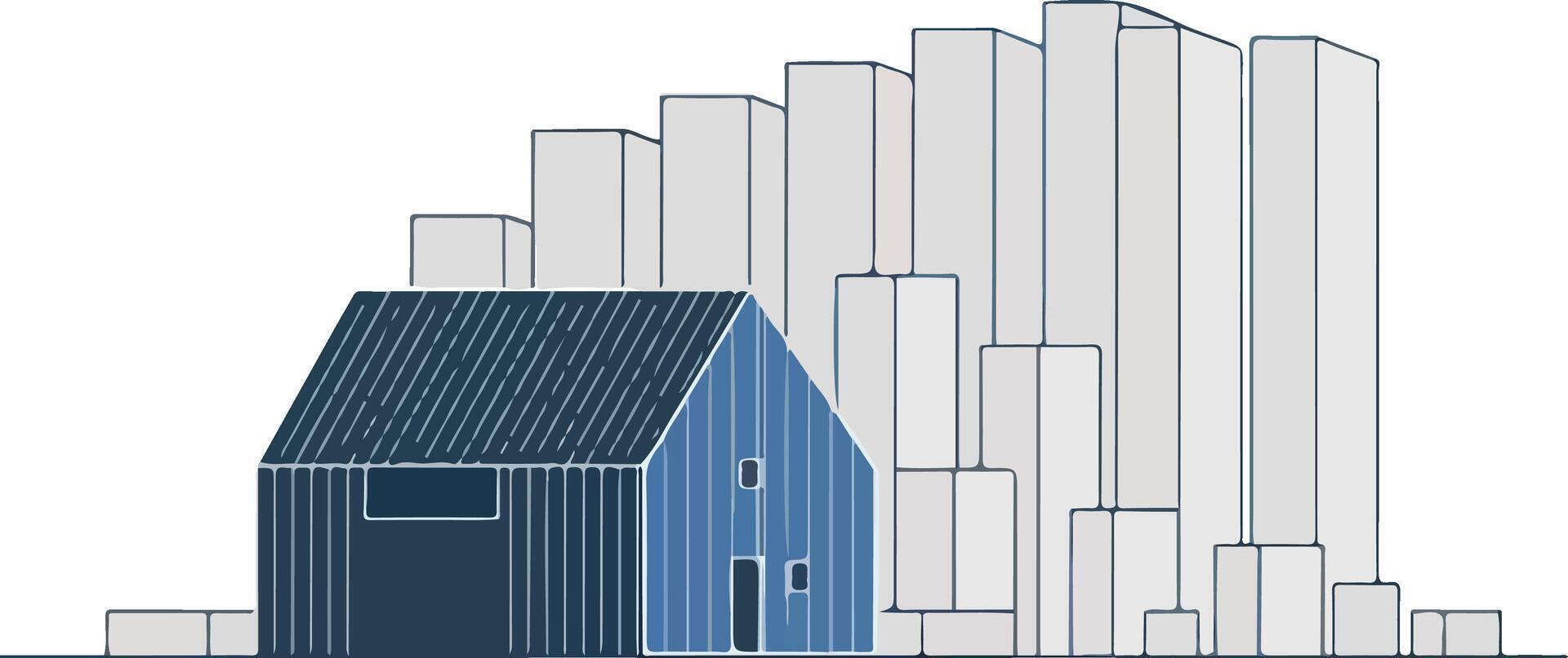Abstract Home Icon for Business vector