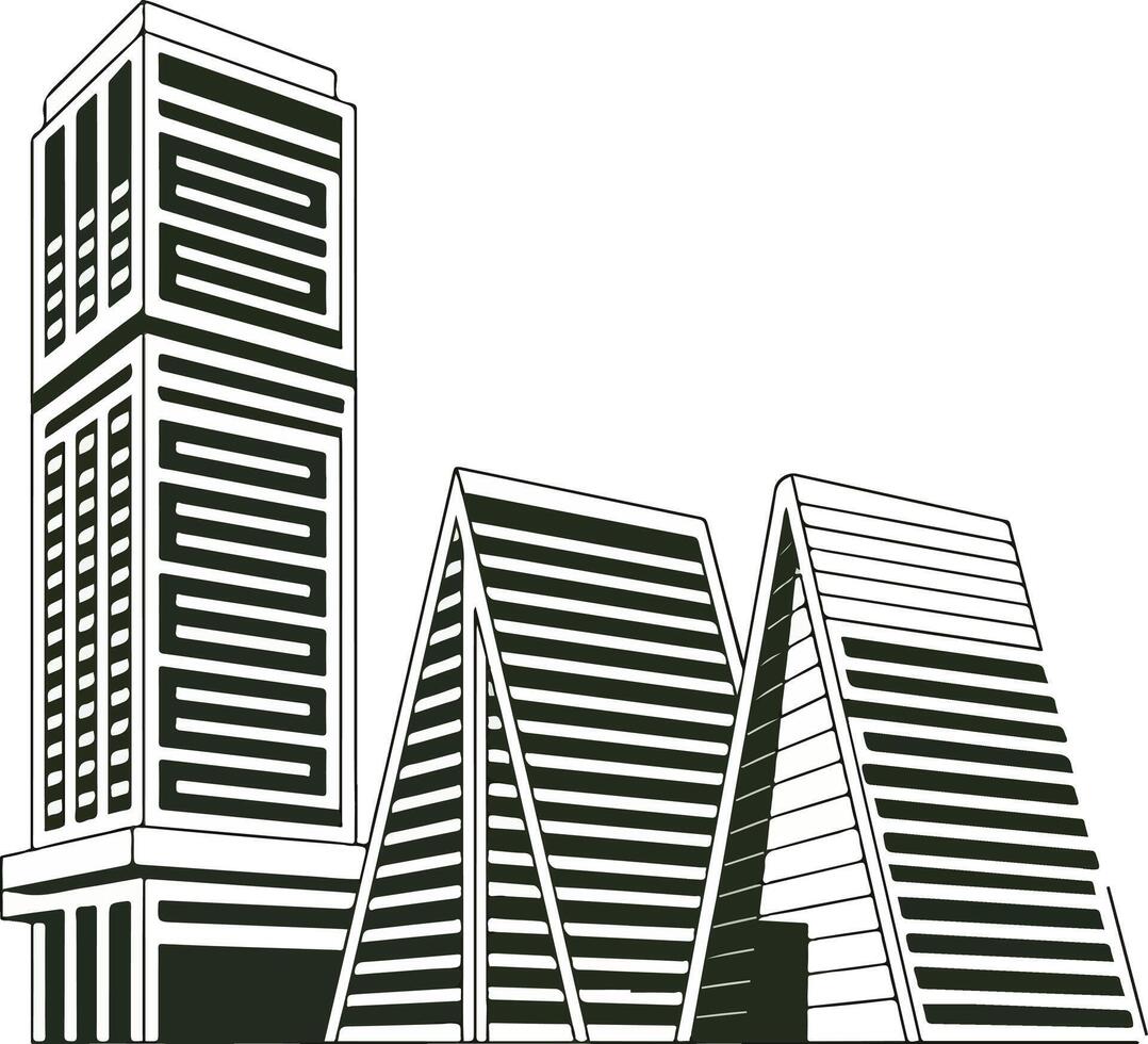 Residential Architecture Creative Concept vector