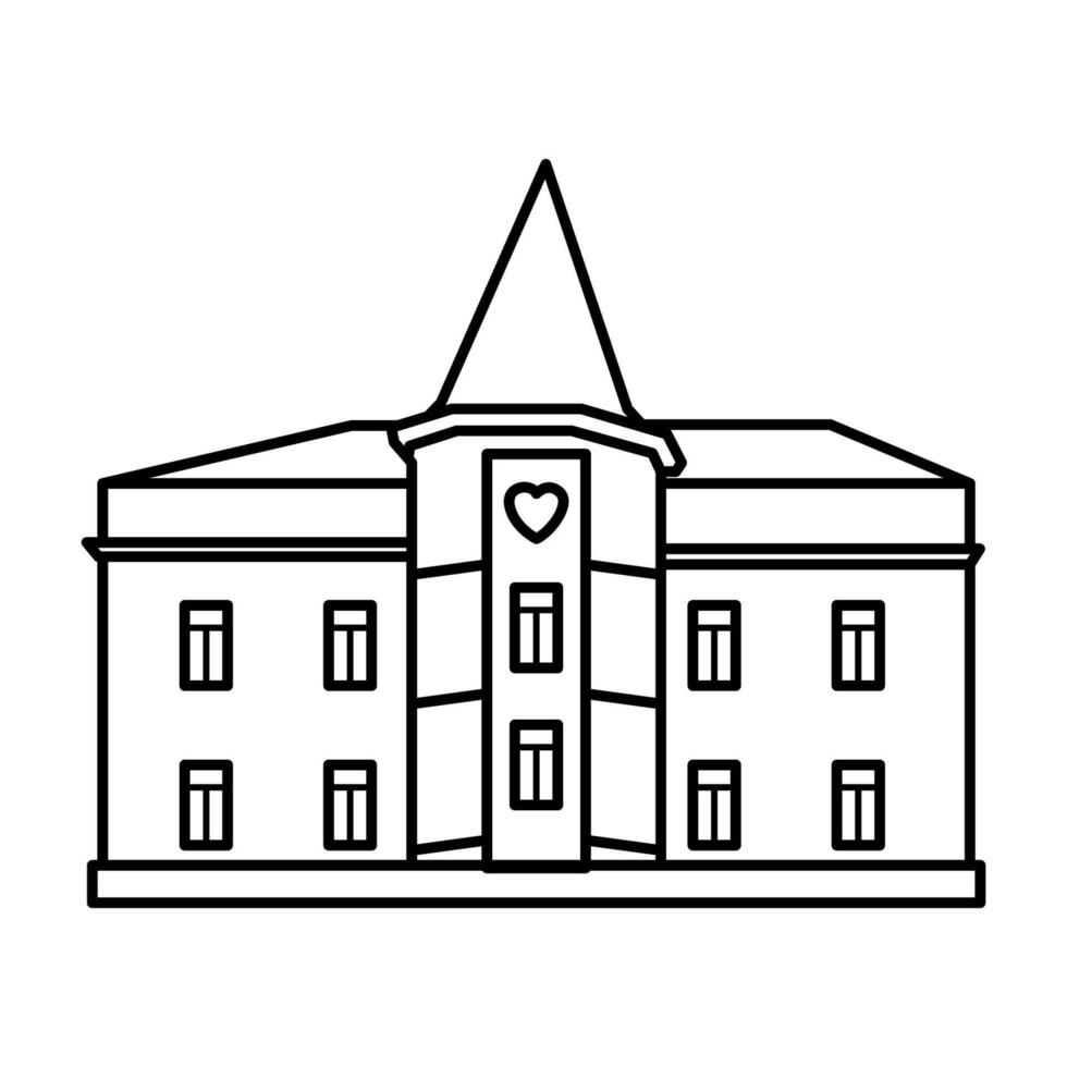 House Icon Line art vector