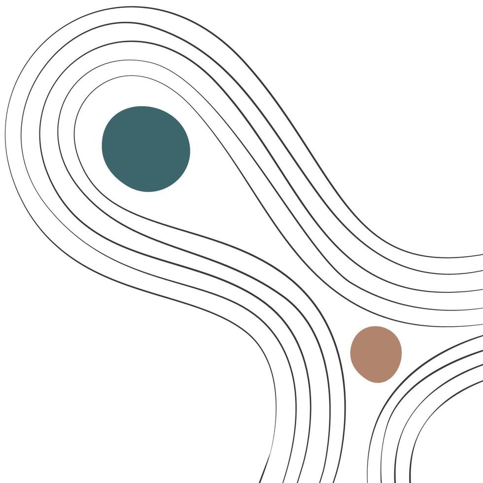 relaxing abstract wallart vector