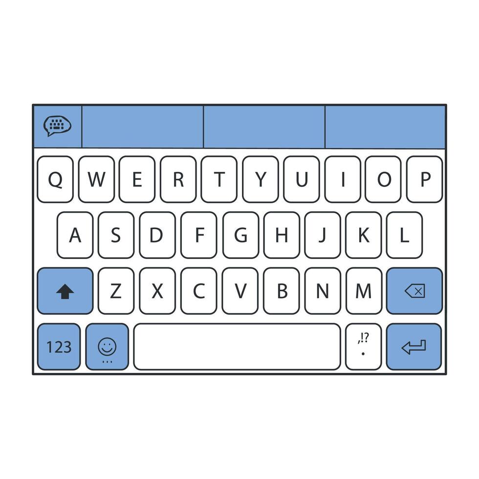 keypad minimalist illustrations vector