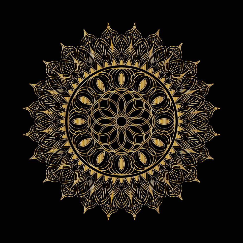 Hand drawn mandala background vector
