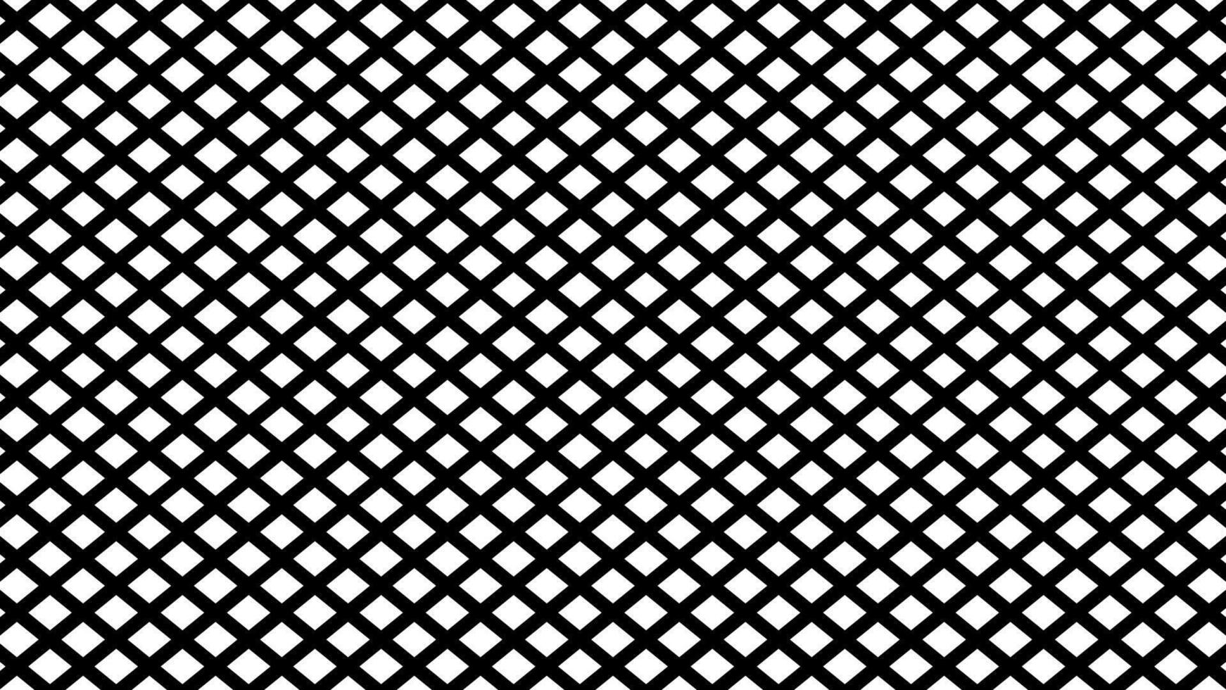 Crosshatch Fence Black Color Seamless Pattern Design vector