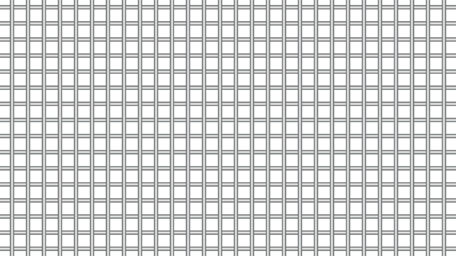 Metal Rod Flat Crosshatch Fence Pattern Seamless Design vector