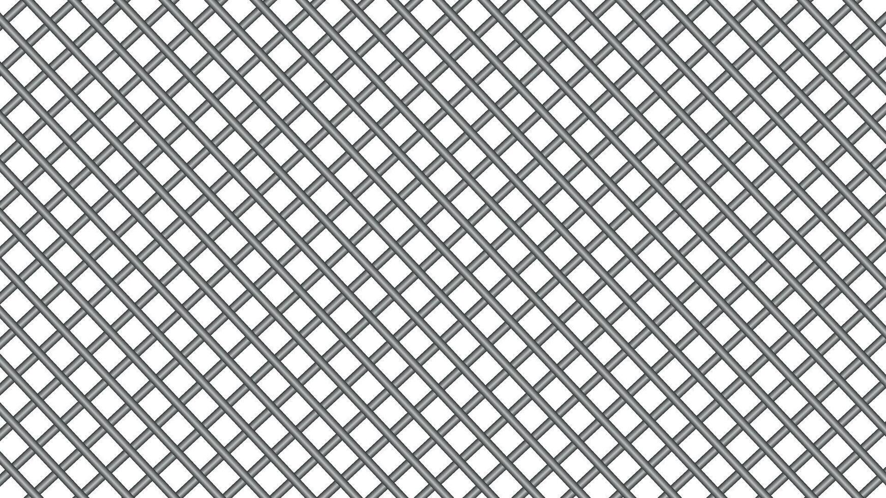 Metal Crosshatch Fence Pattern Seamless illustration Design vector
