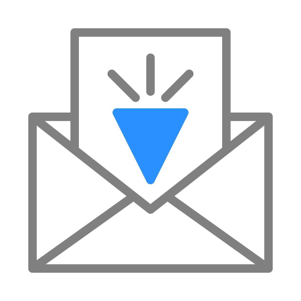 Email with important notification. Concept of communication, alert, and message. vector