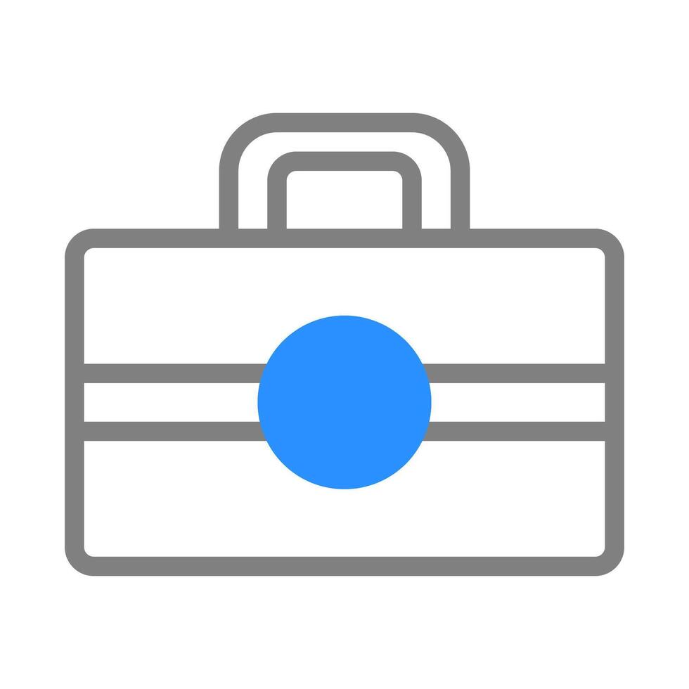 Simple briefcase icon. Concept of tools, work, and business. vector