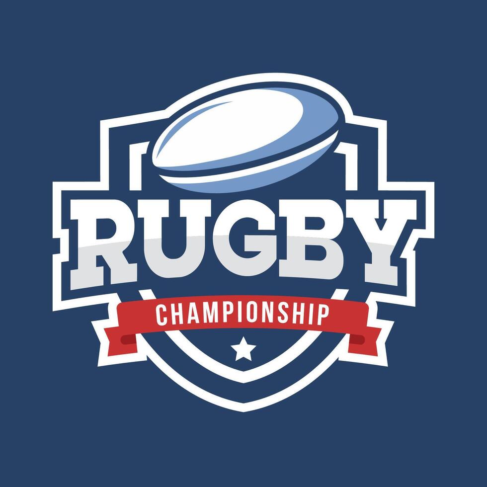 Emblem and Design Element for Rugby, Tournament Badge Logo Template vector
