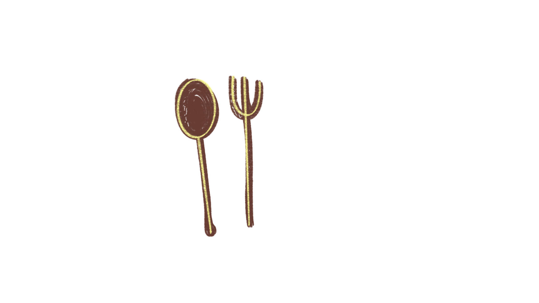 Spoon and Fork in Vintage png
