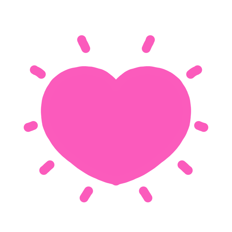 pink cute heart png