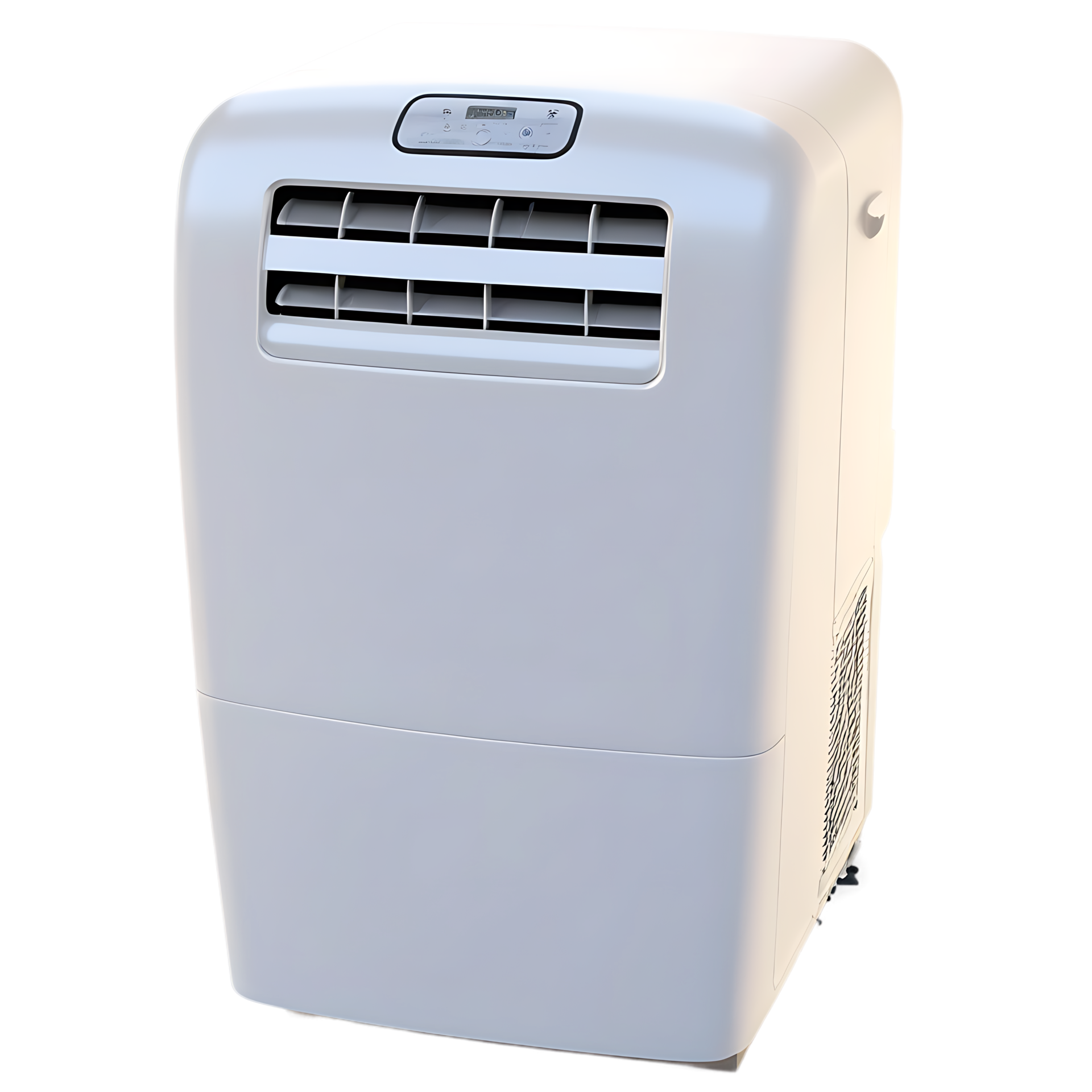 Portable air conditioner, indoor climate control, humidity control, 3D