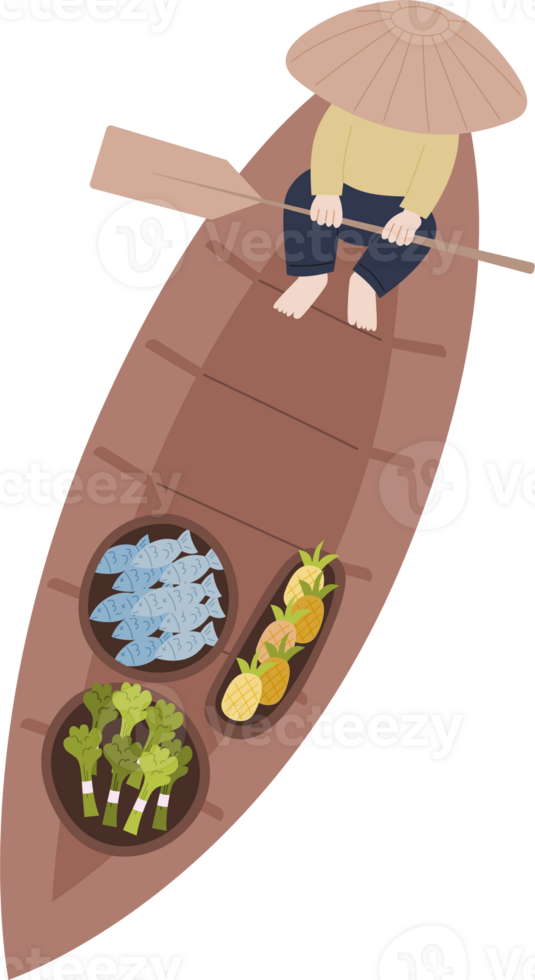 floating market vendor png
