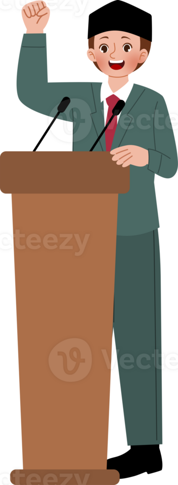 man give speech png
