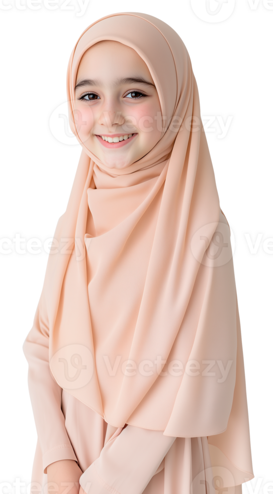 Soft and professional lighting capturing a radiant Muslimah png