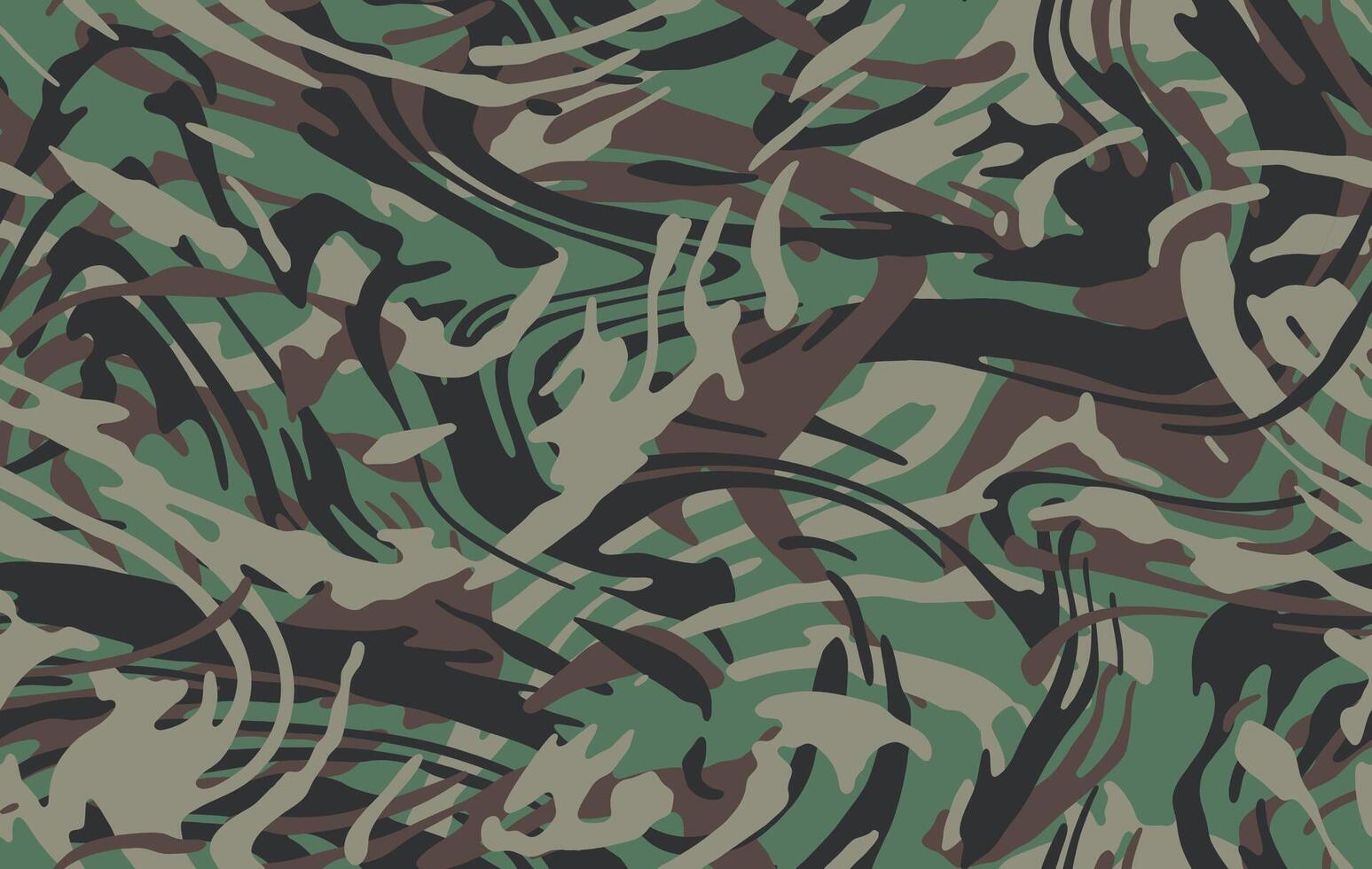 Camo texture for army clothing. Zebra stylish safari camo background. Soldier green brown and beige camouflaging seamless pattern. Military textile for print vector