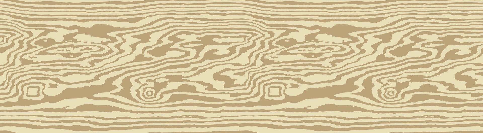 Light beige wood grain texture background. Empty natural tree pattern, seamless swatch template. Realistic plank, wavy plywood fibers vector