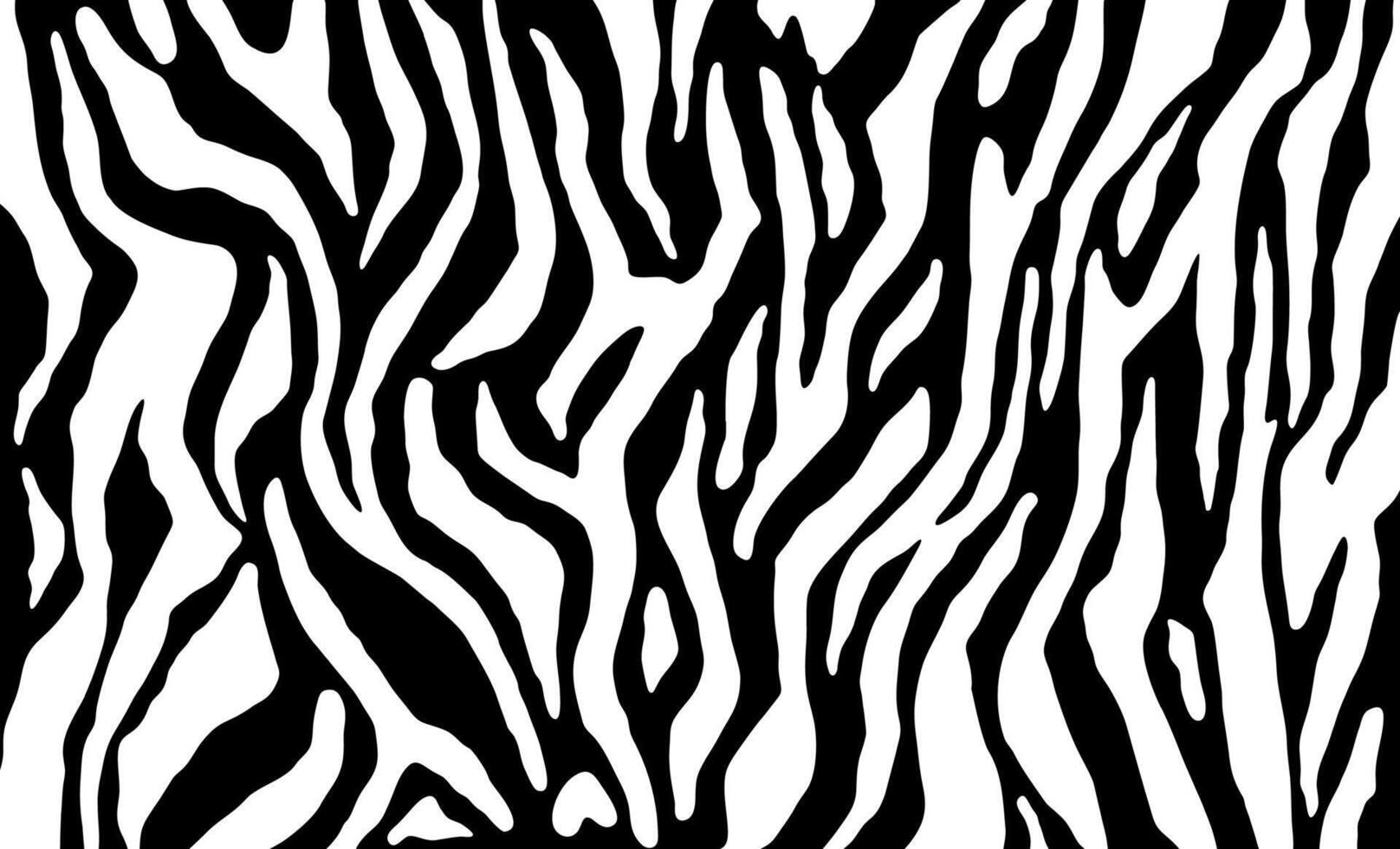 Zebra pattern, stylish stripes texture. Animal natural print. For the design of wallpaper, textile, cover. Seamless background vector