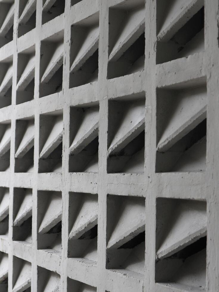 a close up of a wall with a pattern of squares photo