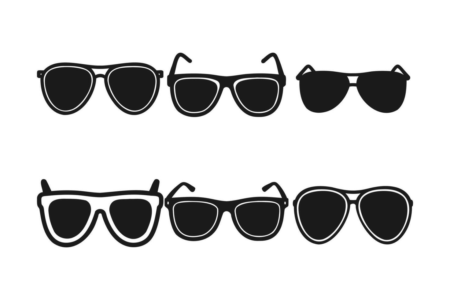 Showcase of Chic Sunglasses Models vector