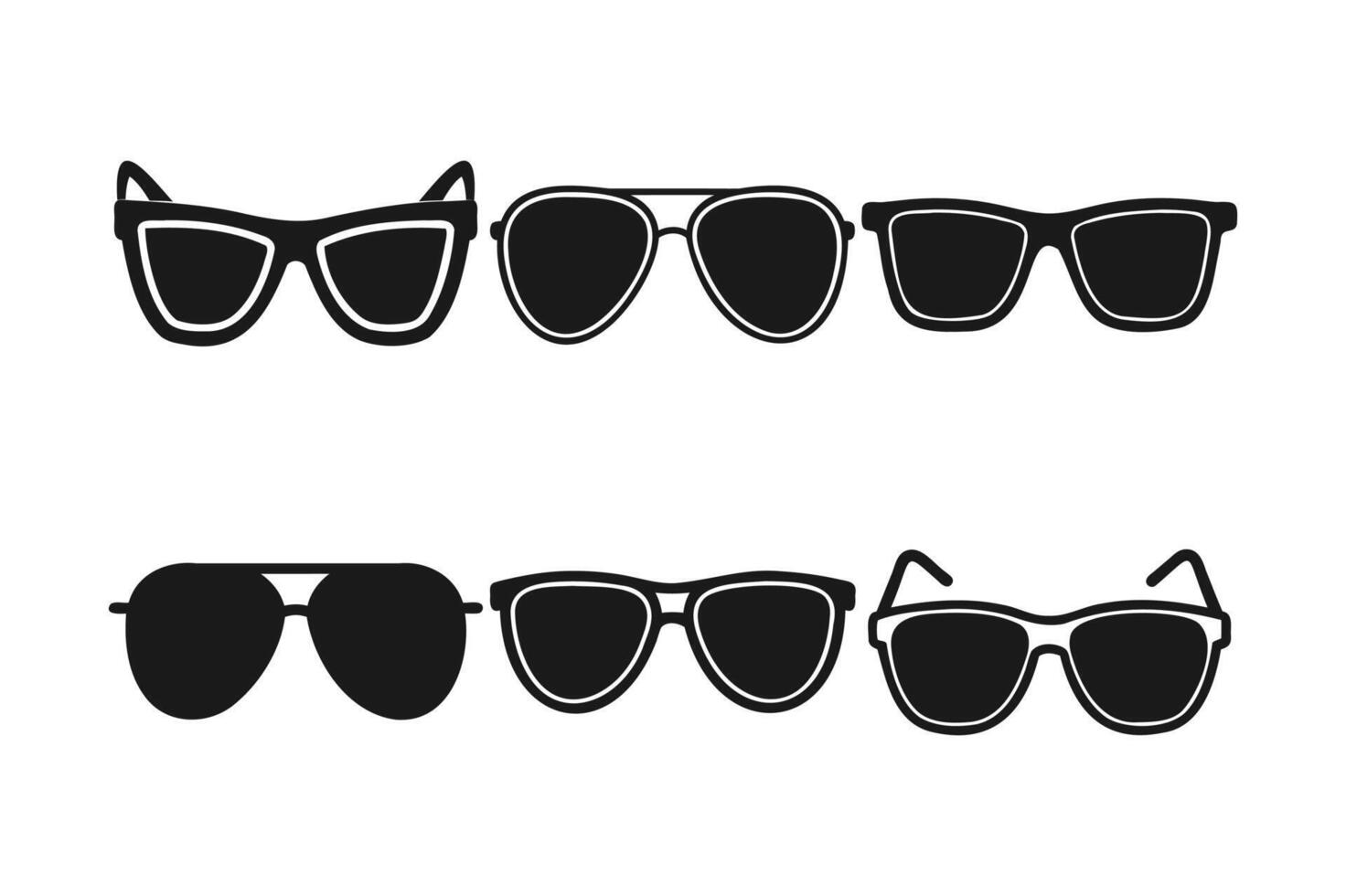 Collection of Sunglasses for Every Occasion vector