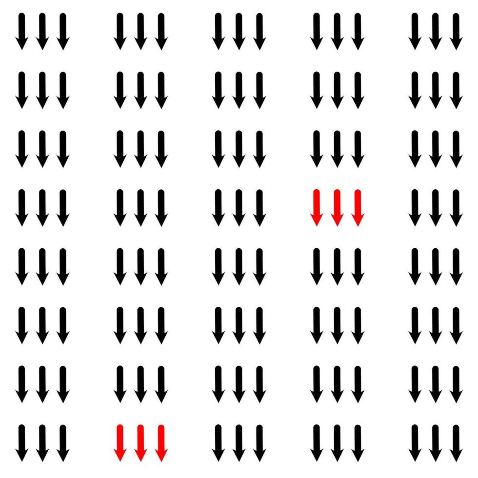 Arrow icon set cursor arrow down and symbol icons. Modern simple solid black arrows vector