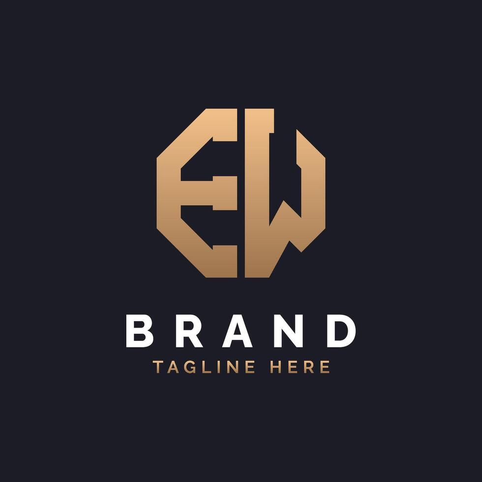 EW Logo Design. Modern, Minimal, Elegant and Luxury EW Logo. Alphabet Letter EW Logo Design for Brand Corporate Business Identity. vector