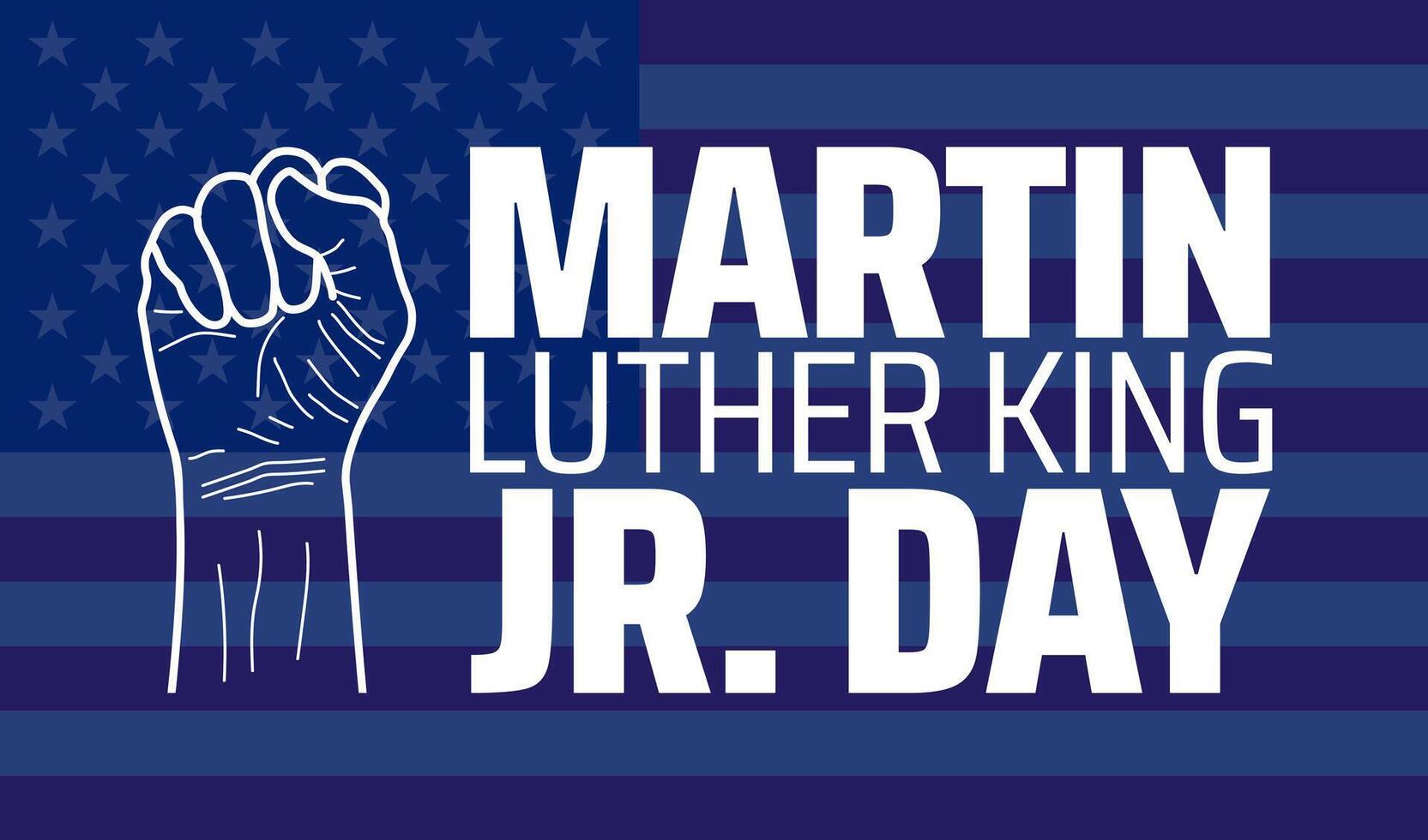 Martin Luther King, Jr. Day background banner or poster design templates vector