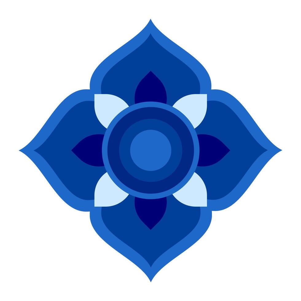 traditional pattern icon symbol for decoration flat design vector