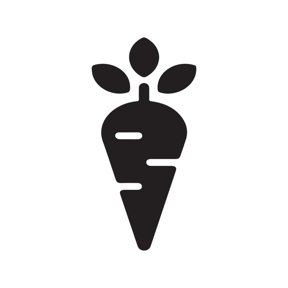 Carrot single icon art design. vector