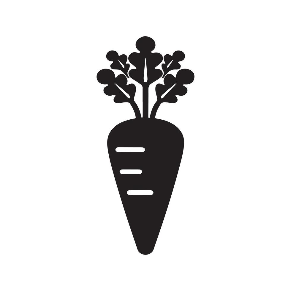Healthy carrot single icon art design for graphic use vector