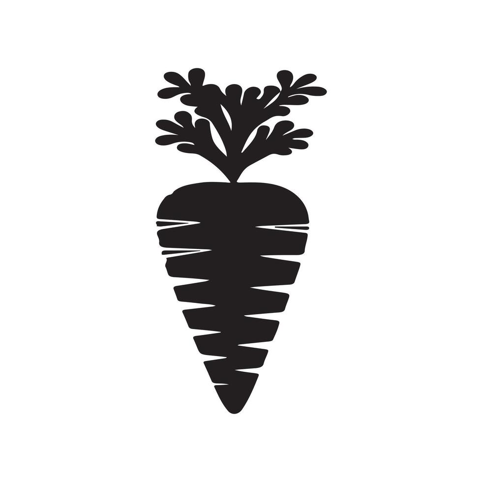 Healthy unique carrot single icon art design. vector