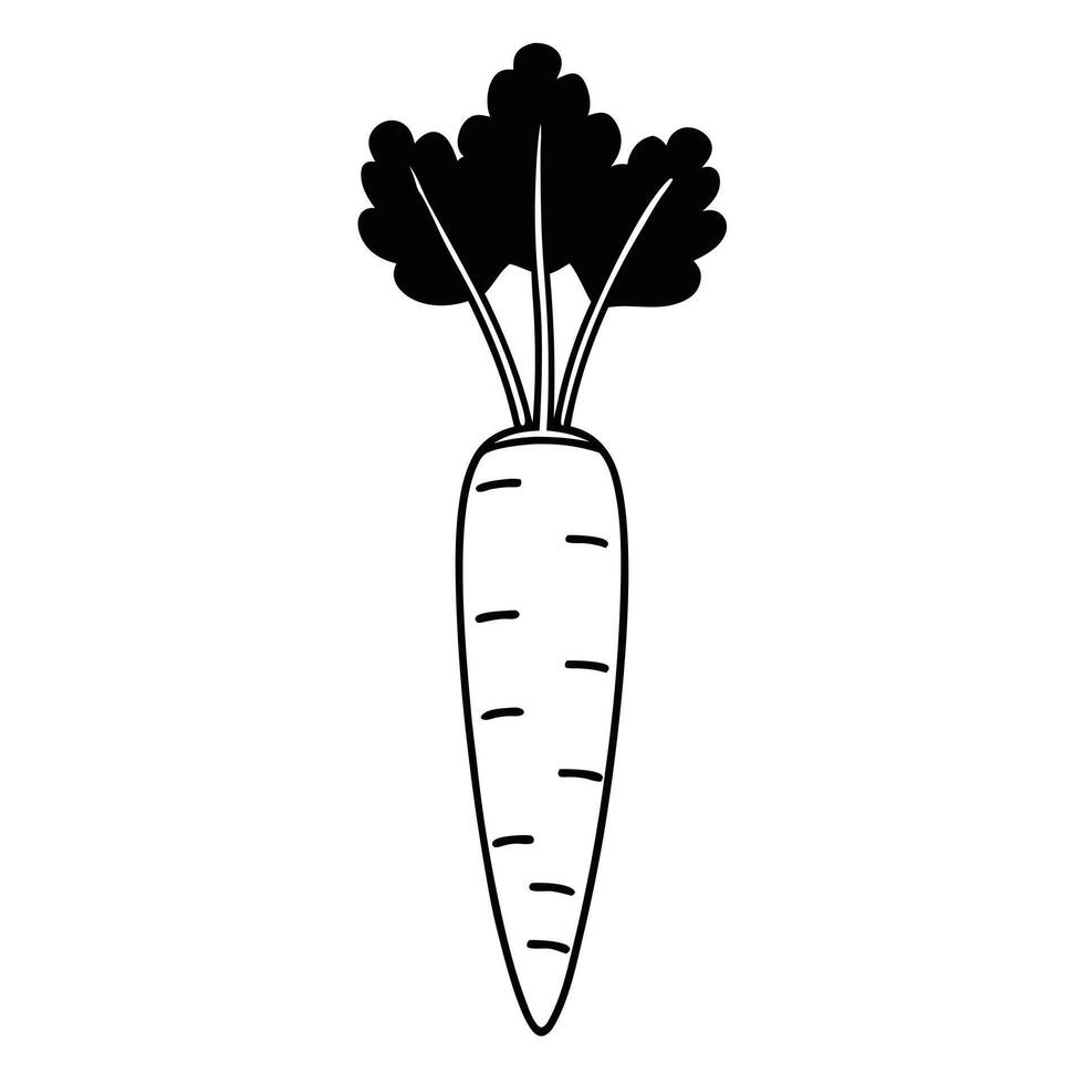 Healthy carrot single icon art design for all use vector