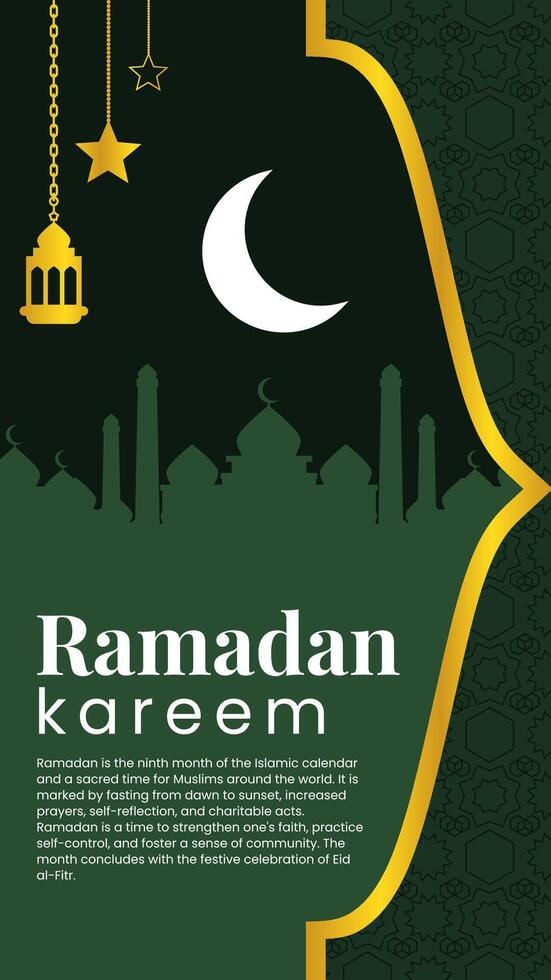 Elegant Ramadan Reels - Celebrate Ramadan with Style vector